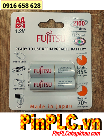 Fujitsu HR-3UTCEX(2B); Pin sạc AA 1900mAh 1.2v Fujitsu HR-3UTCEX(2B) chính hãng /Xuất xứ NHẬT _Vỉ 2viên